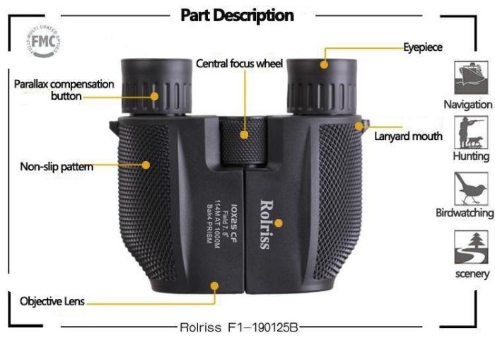 High Powered Waterproof Binoculars