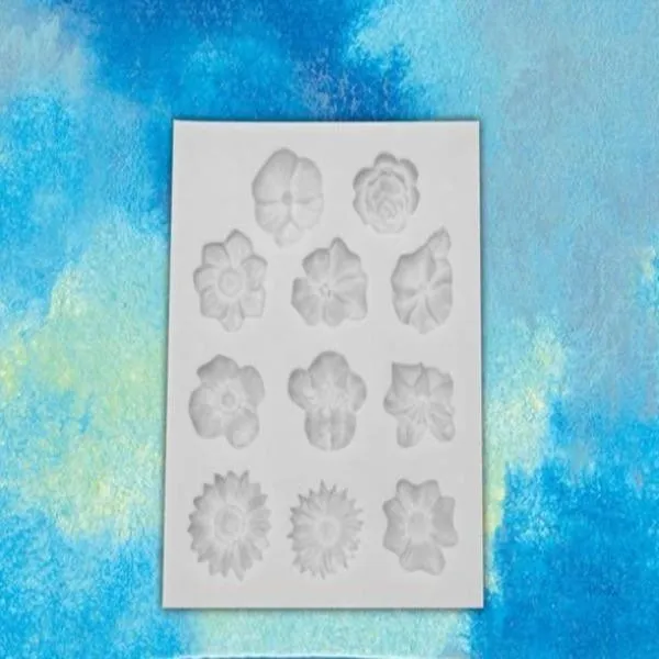 Flowers Shape Silicon Mold Cake Border