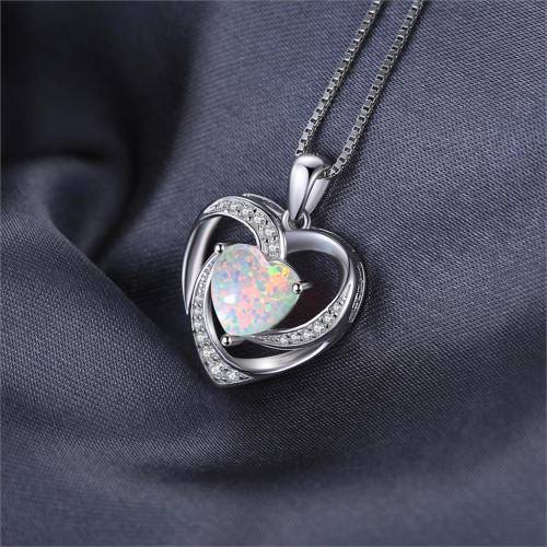 Romantic Heart Shape Rhinestone Pendant