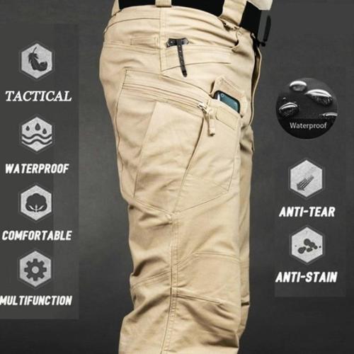 Mens Camouflage Pants Elastic Multiple Pocket  Military Outdoor Pants