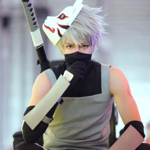 Anbu'S Hatake Kakashi From Naruto Halloween Cosplay Costume