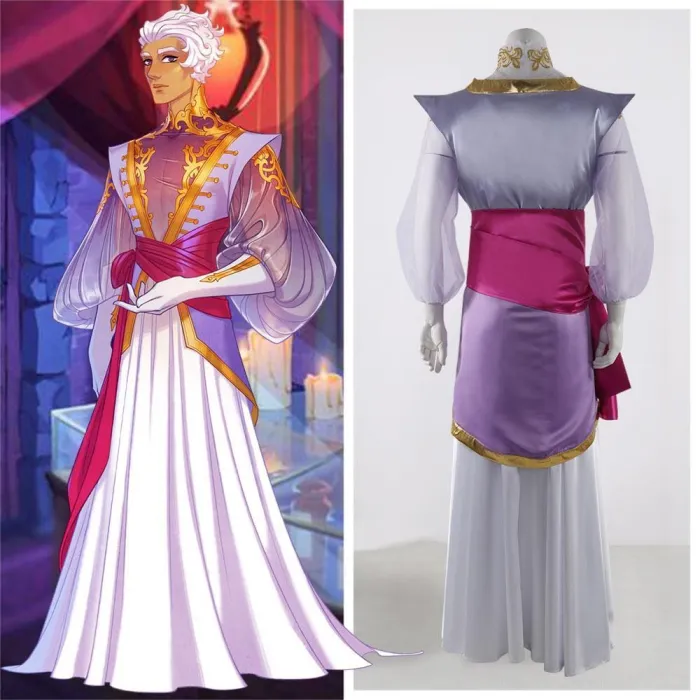 The Arcana Asra Purple Cosplay Costume
