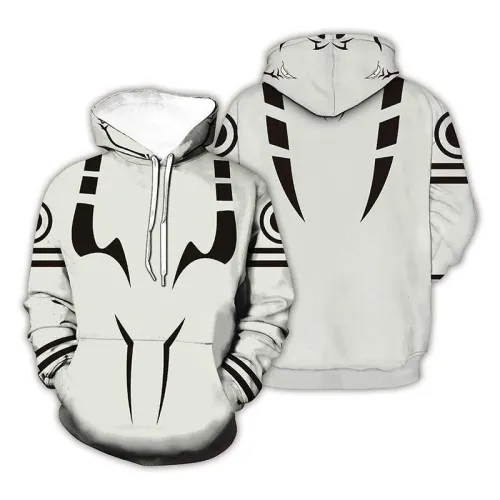 Jujutsu Kaisen Gojo Satoru Anime Black Stripes Unisex 3D Printed Hoodie Sweatshirt Pullover