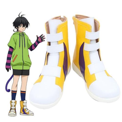 Sk8 The Infinity Sk∞ Miya Golden Shoes Cosplay Boots