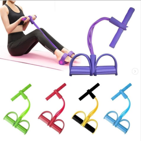 4 Tubes Resistance Bands Elastic Pull Ropes