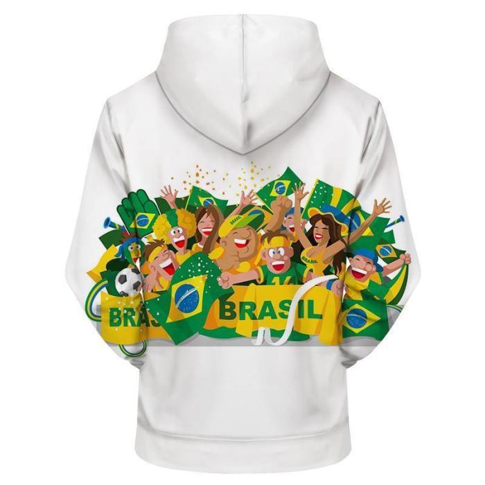 Brazil Cartoon 3D - Sweatshirt, Hoodie, Pullover