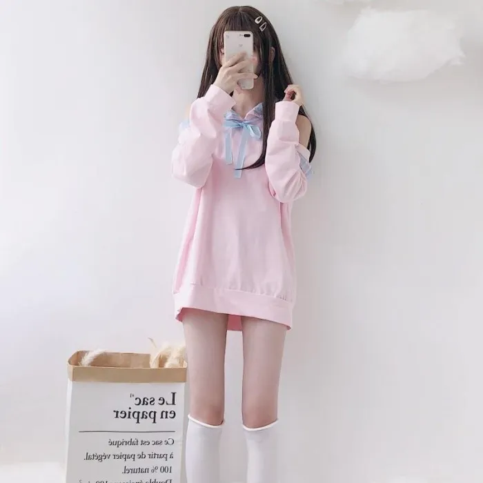 Peekaboo Shoulder Hoodie