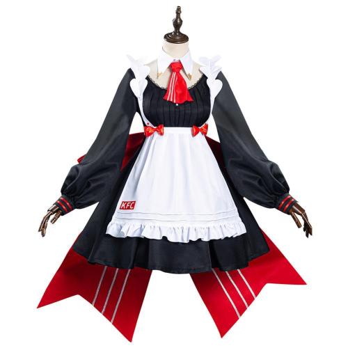 Anime Genshin Impact X Kfc Noelle Maid Dress Halloween Carnival Suit Cosplay Costume