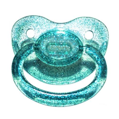 Teal Glitter Adult Pacifier