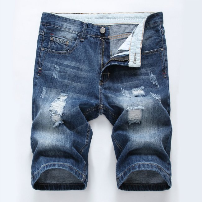 Men'S Summer Cotton Tattered Shorts