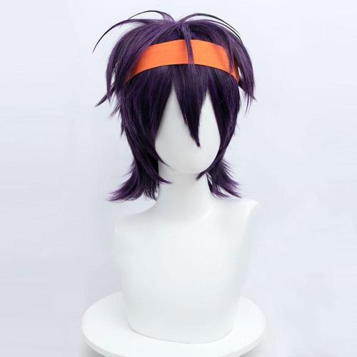 Jojo'S Bizarre Adventure: Vento Aureo Golden Wind Narancia Ghirga Halloween Purple Cosplay Wig