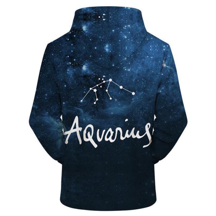 Aquarius - Jan 20 - Feb 18 3D Sweatshirt Hoodie Pullover