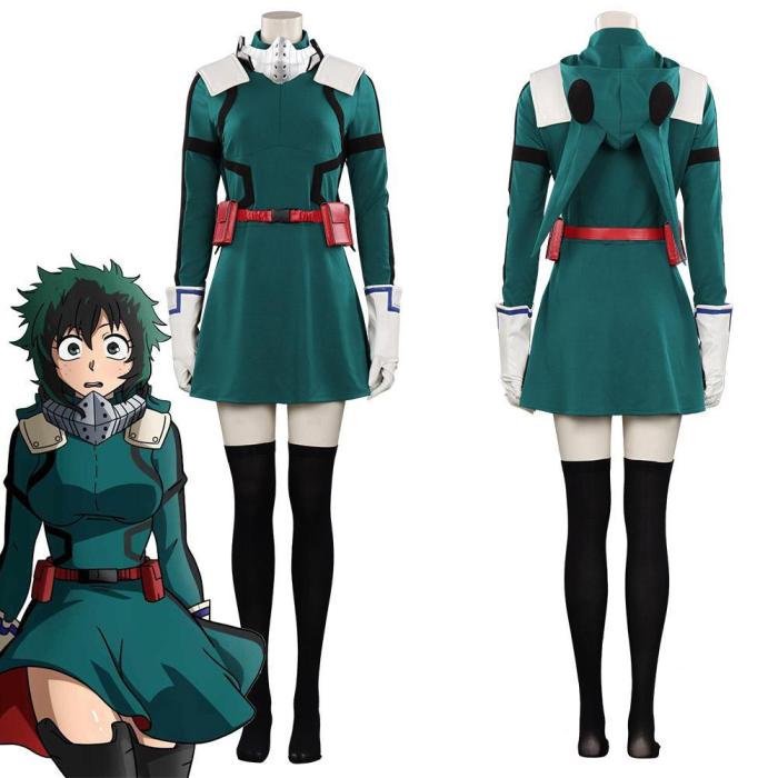 My Hero Academia Midoriya Izuku Women Dress Outfits Halloween Carnival Suit Cosplay Costume