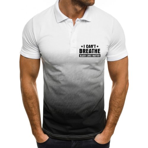 Mens Printed Logo Short Sleeves Standard Size Shirt