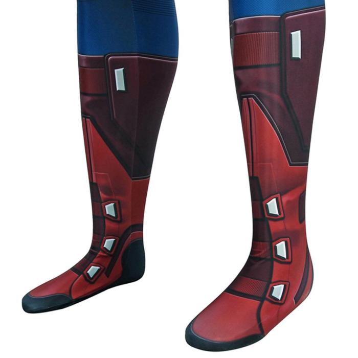 Captain America Steven Rogers The Avengers Jumpsuit Cosplay Costume -