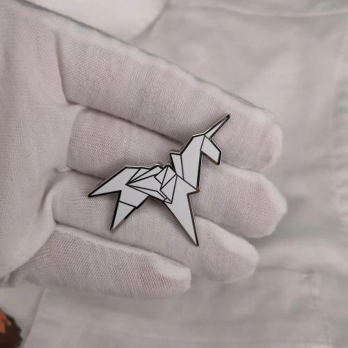 Origami Unicorn Enamel Pin