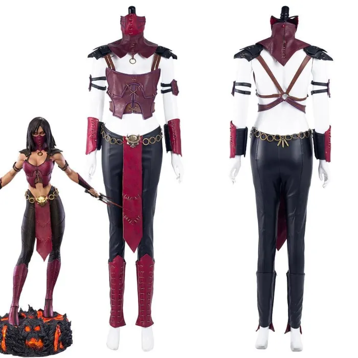 Mortal Kombat 10 Mileena Outfits Halloween Carnival Suit Cosplay Costume