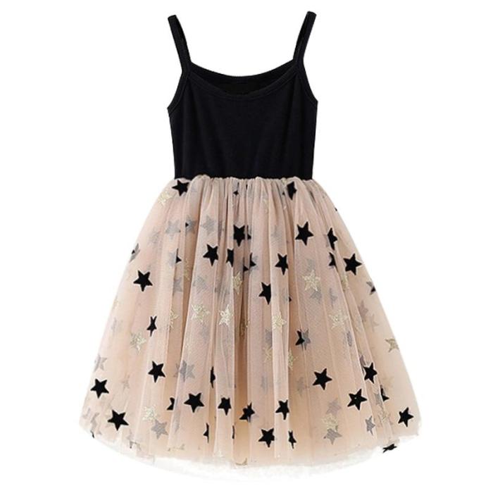 Lace Little Princess Summer Solid Sleeveless Tulle Tutu Dress For Girls
