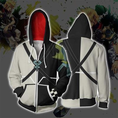 Kingdom Hearts Game Ventus Ven Cosplay Unisex 3D Printed Hoodie Sweatshirt Jacket With Zipper