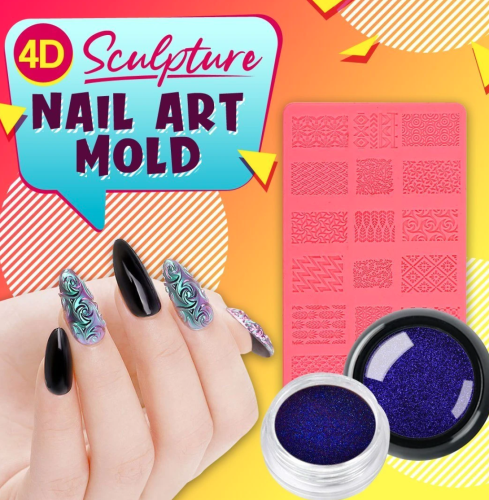 4D Sculpture Nail Art Mold Set