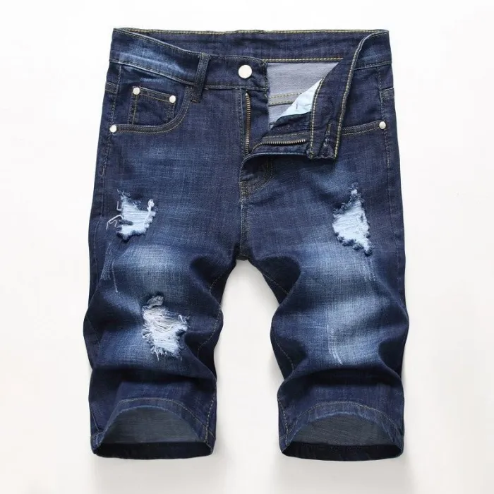 Men'S Ripped Multicolor Stretch Pants