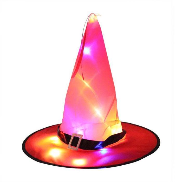 Halloween Part Decor Strapping Led Glowing Witch Hat