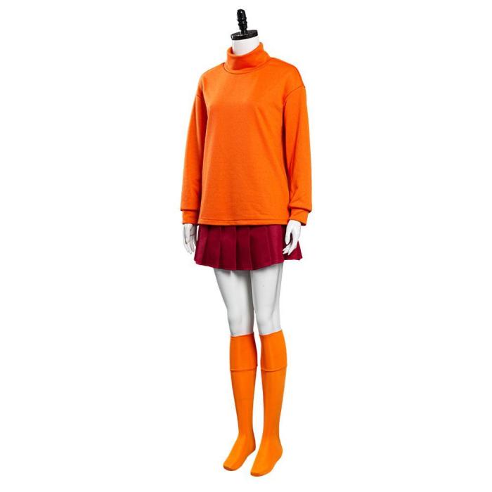 Scooby-Doo Velma Dinkley Uniform Outfits Halloween Carnival Costume Cosplay Costume