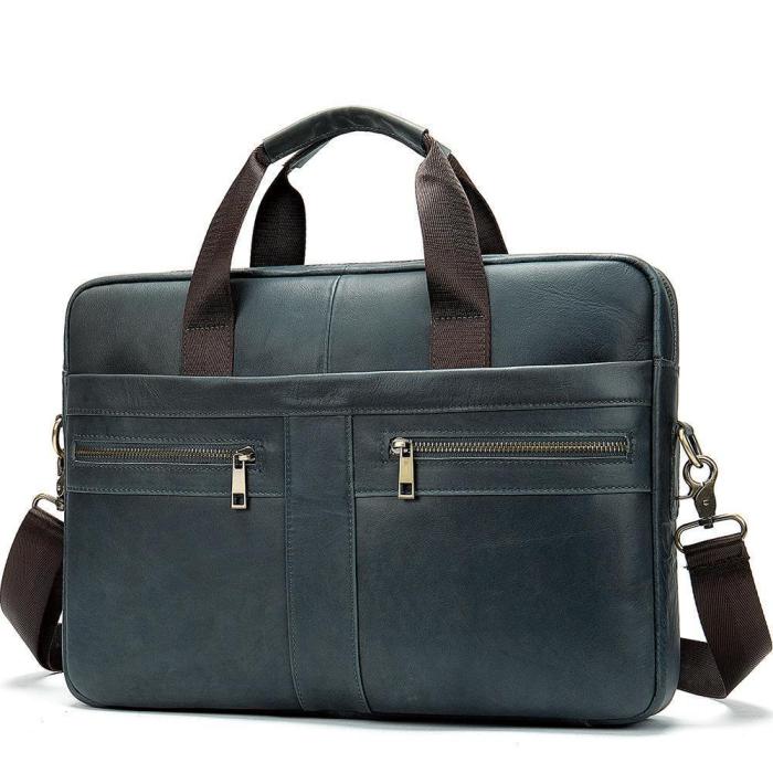 Genuine Leather Natural Leather Messenger Briefcases
