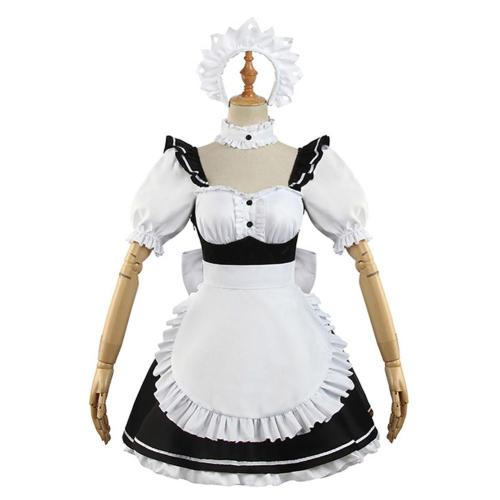 Anime Date A Bullet Tokisaki Kurumi Maid Dress Halloween Carnival Suit Cosplay Costume