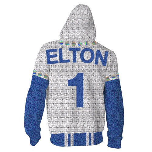 Rocket Man Movie Sir Elton Hercules John Cosplay Unisex 3D Printed Hoodie Sweatshirt Jacket With Zipper