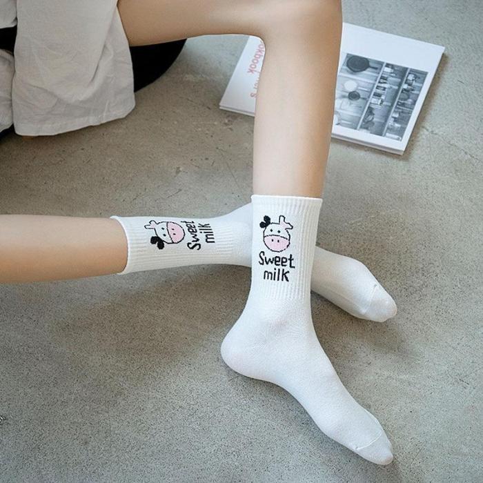 Fun Cow Print Winter Warm Socks