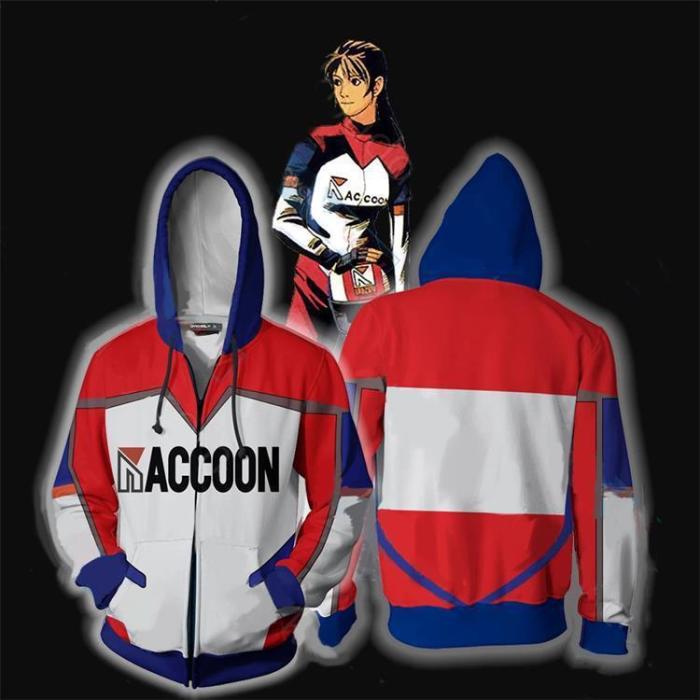 Resident Evil Game Raccoon Girl Red Cosplay Unisex 3D Printed Hoodie Sweatshirt Jacket With Zipper