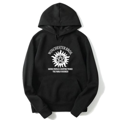 Supernatural Long Sleeve Autumn Hooded Sweatshirt Hoodie Pullover