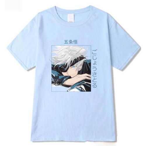 Jujutsu Kaisen Print Women T-Shirt Gojo Satoru Harajuku Japan Casual Tops Tee