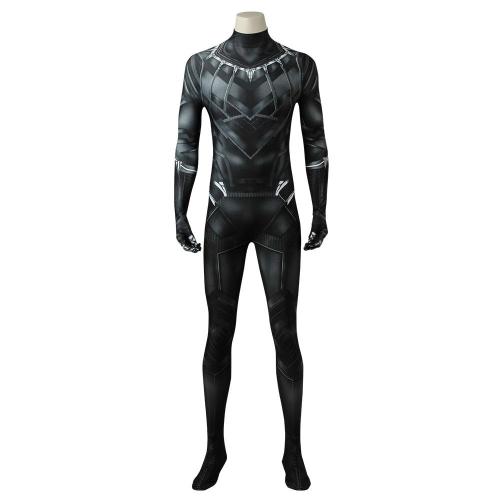 Black Panther T'Challa Captain America: Civil War Jumpsuit Cosplay Costume -