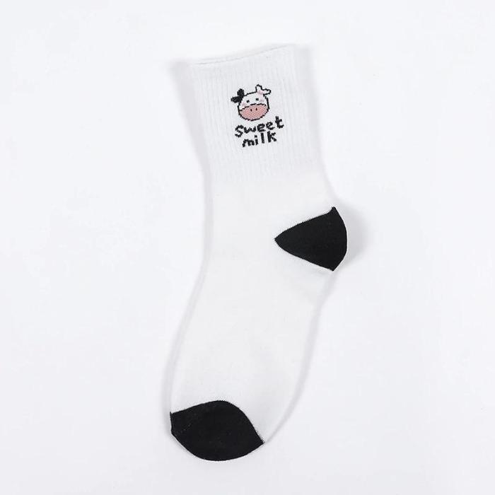 Fun Cow Print Winter Warm Socks