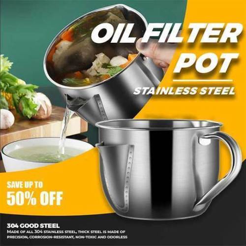 Stainless Steel Oil Filter Pot
