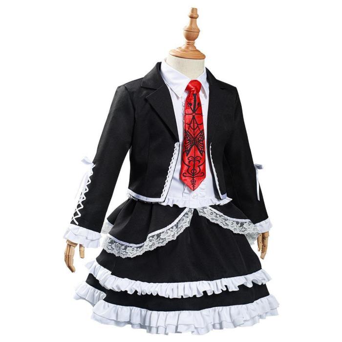 Anime Danganronpa Celestia Ludenberg Kids Girls Dress Outfits Halloween Carnival Suit Cosplay Costume