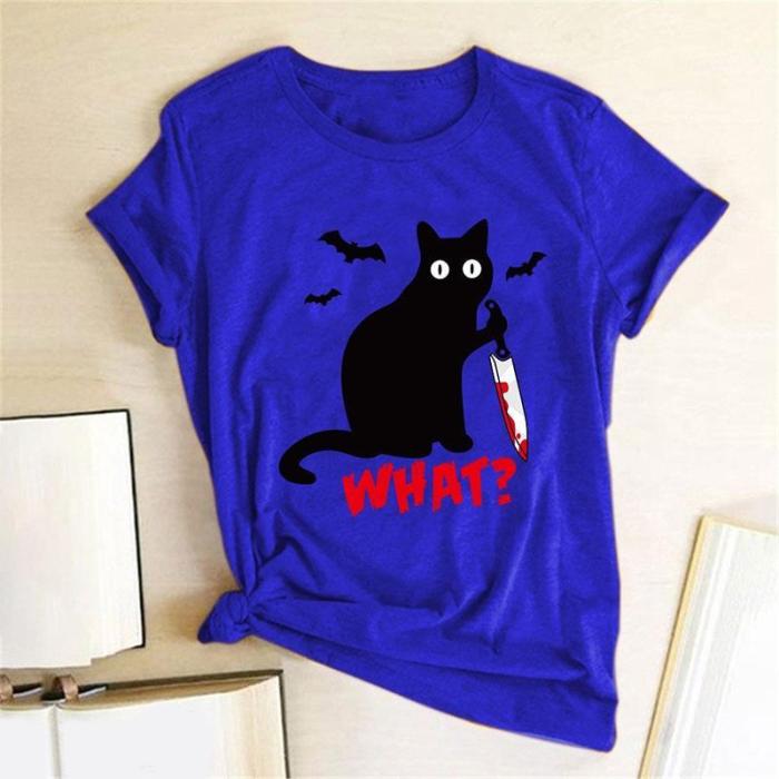 Funny Halloween Black Cat Humor Shirt