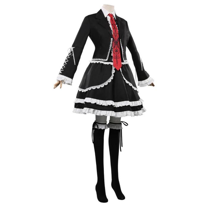 Anime Danganronpa V3 Celestia Ludenberg Uniform Dress Outfits Halloween Carnival Costume Cosplay Costume