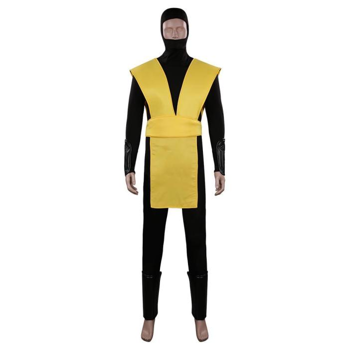 Mortal Kombat Scorpion Outfits Halloween Carnival Suit Cosplay Costume