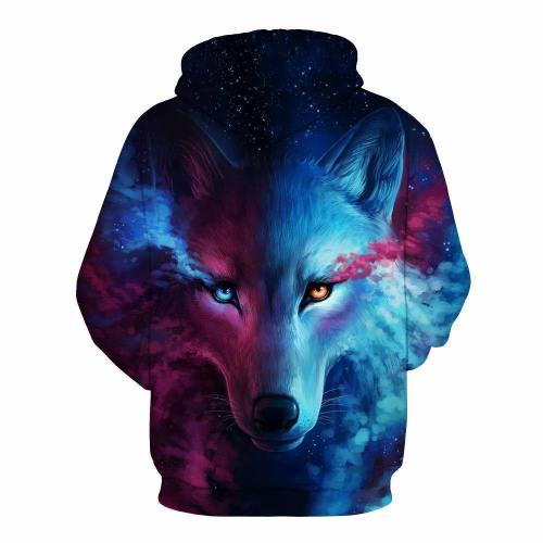 Men'S 3D Print Animals Pattern Hoodies Sweatshirts