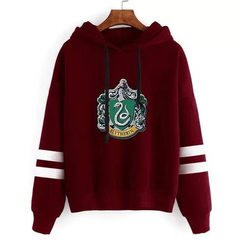 Harry Potter Slytherin School Of Witchcraft Badge Cosplay Hoodie Halloween Costume