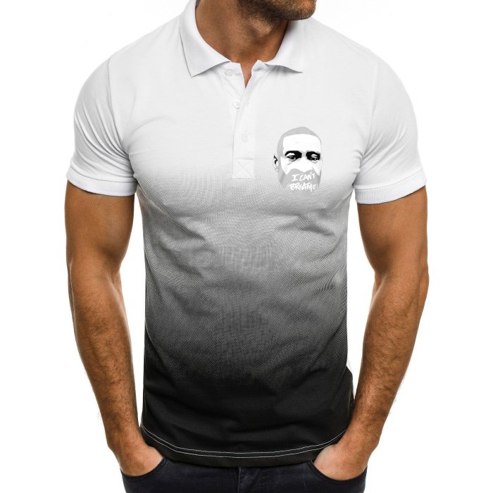 Men'S  Fashion Leisure Short Sleeves Cotton Us Size Shirt