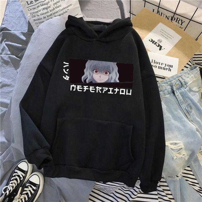 Neferpitou Anime Pullovers Tops Loose Long Sleeves Sweatshirt Hoodie