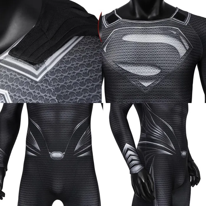 Superman Clark Kent Justice League Jumpsuit Cosplay Costume -