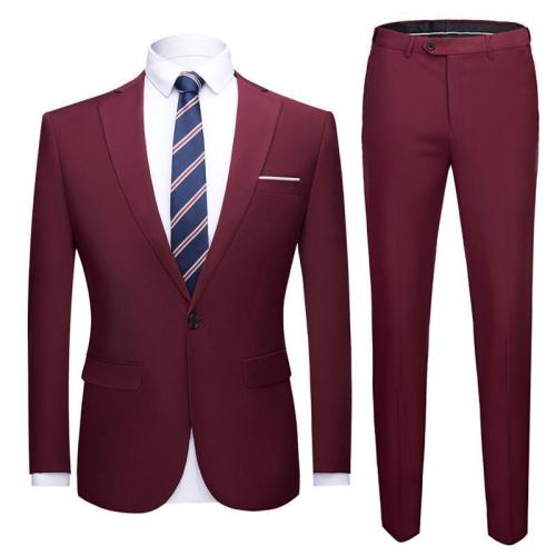 Men Groom Suits 2 Piece Wedding Suit(Jacket+Pants)