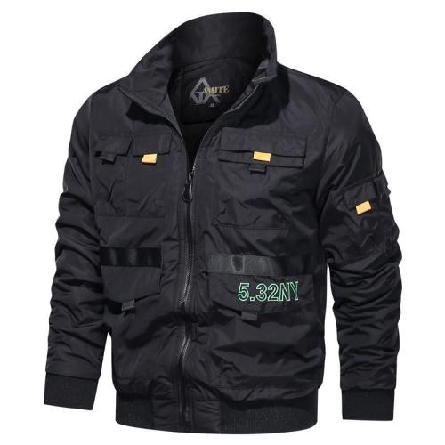 Men Cotton Pilot Coat Spring Autumn Army Bomber Jacket