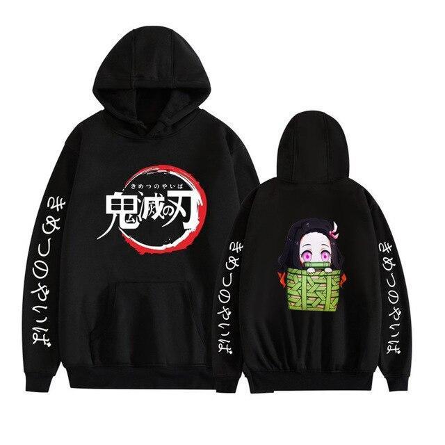 Japanese Hoodie Anime Demon Slayer Tops Pullover Sweatshirt Women Men Tanjiro Kamado Costume Hoodies Harajuku Sudadera Hombre