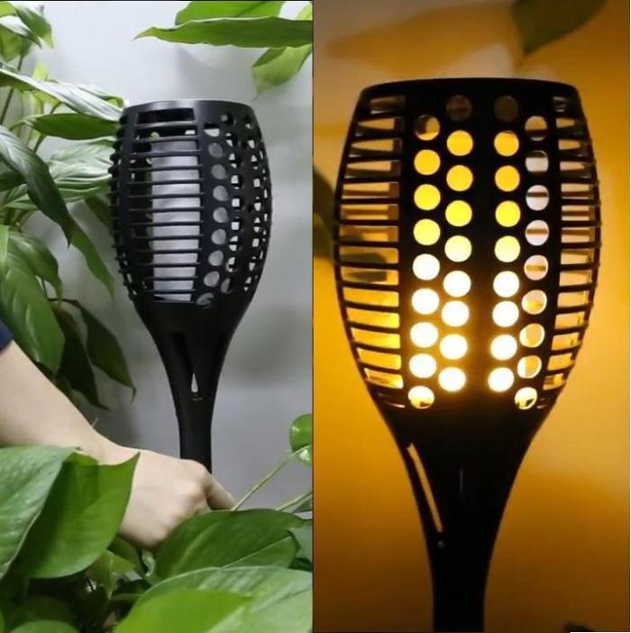 Solar Flame Flickering Lamp Torch